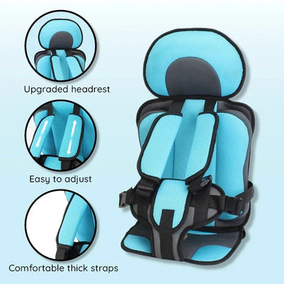 Child Car Booster Seat Integrated Harness Ventilated Non-Slip