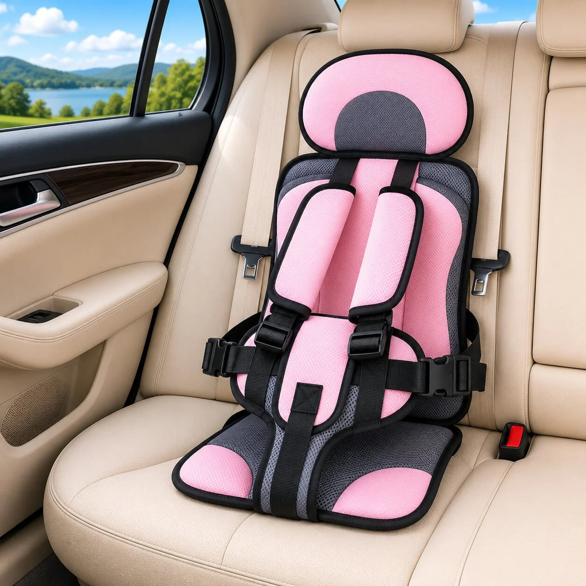 Child Car Seat 5-Point Harness Foldable & Portable