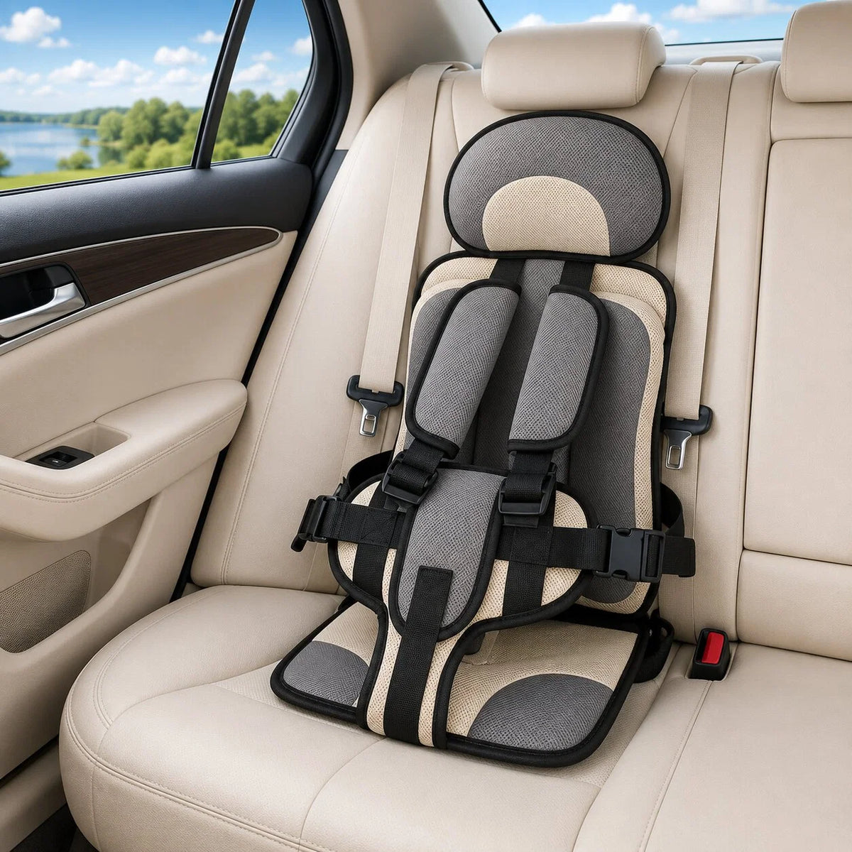 Child Car Seat 5-Point Harness Foldable & Portable