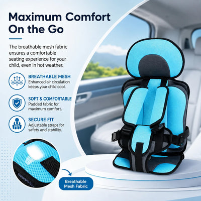 Child Car Seat 5-Point Harness Foldable & Portable
