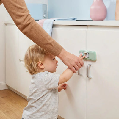 Child Safety Lock Self-Adhesive 360° Rotatable 2-Pack