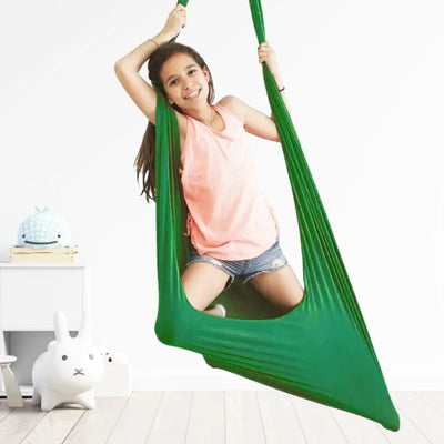 Children's Sensory Hammock Enveloping Stretch Fabric & Ceiling Mount