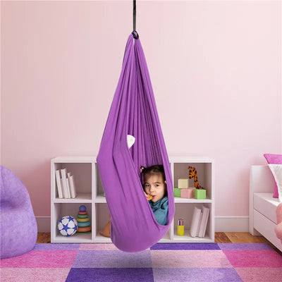 Children's Sensory Hammock Enveloping Stretch Fabric & Ceiling Mount