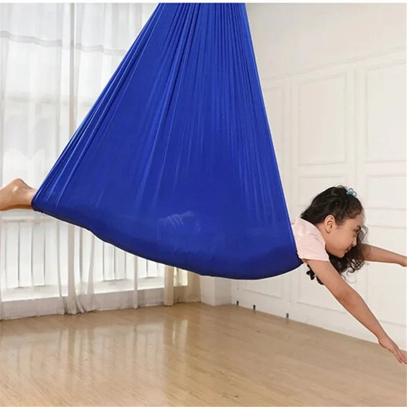 Children's Sensory Hammock Enveloping Stretch Fabric & Ceiling Mount
