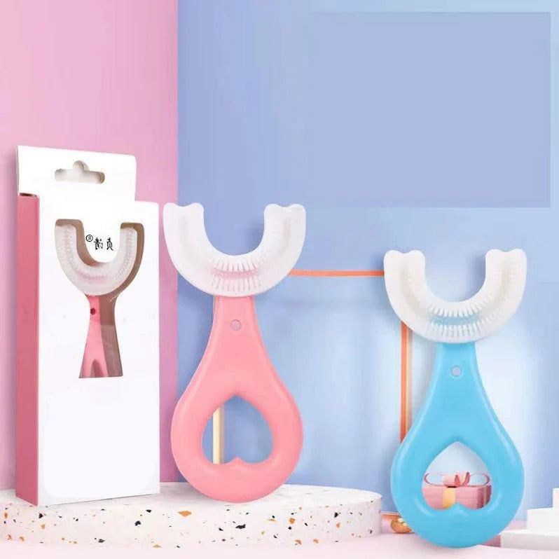 Children's Toothbrush U-Shaped 360-Degree Non-Slip Handle