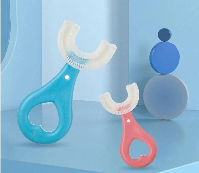 Children's Toothbrush U-Shaped 360-Degree Non-Slip Handle
