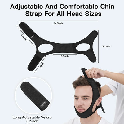 Chin Strap Adjustable Fit Breathable & Discreet