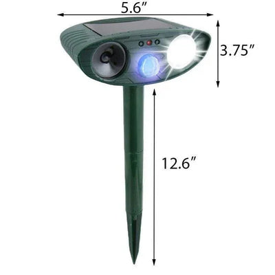 Chipmunk Repeller Solar Ultrasonic Motion-Activated