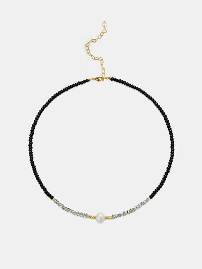 Choker Necklace Resin Pearl Secure Clasp 17 Inch