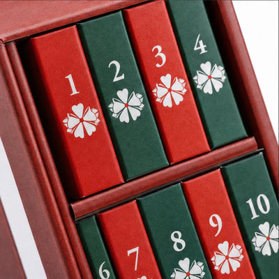 Christmas Advent Calendar 24 Miniature Book Ornaments Ready to Hang