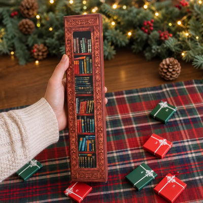 Christmas Advent Calendar 24 Miniature Book Ornaments Ready to Hang