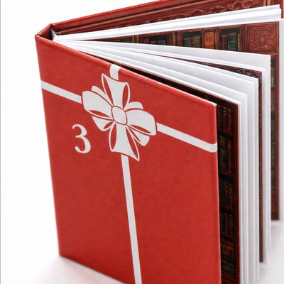 Christmas Advent Calendar 24 Miniature Book Ornaments Ready to Hang