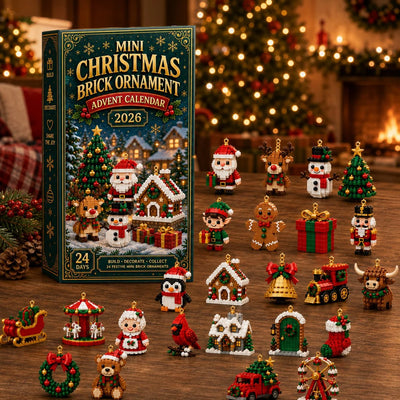 Christmas Advent Calendar Mini Building Set Ornaments 24 Designs