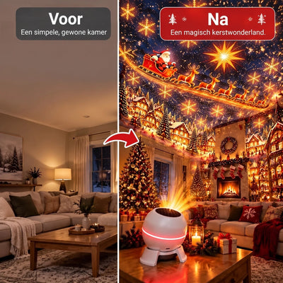 Christmas Light Projector Animated Patterns USB Powered Indoor Use