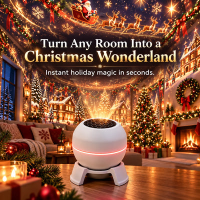 Christmas Light Projector Moving Christmas Scenes USB Powered