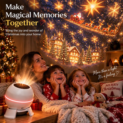 Christmas Light Projector Moving Christmas Scenes USB Powered