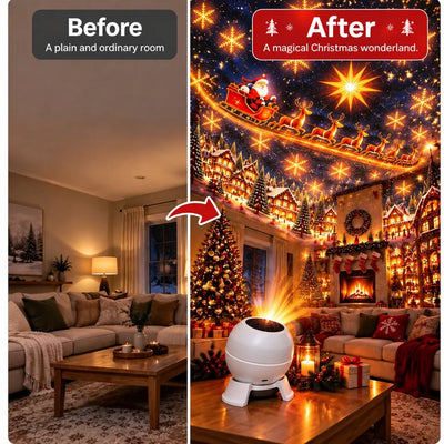 Christmas Projection Light USB-Powered Wall & Ceiling Scenes