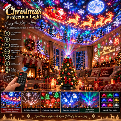 Christmas Projector Light Remote Control 15+ Designs
