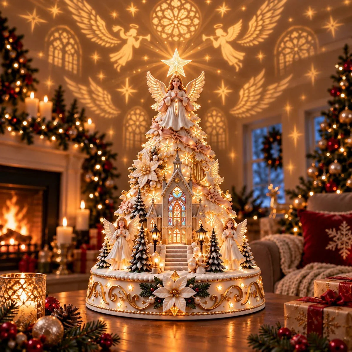 Christmas Village Illuminated Wall & Ceiling Projection