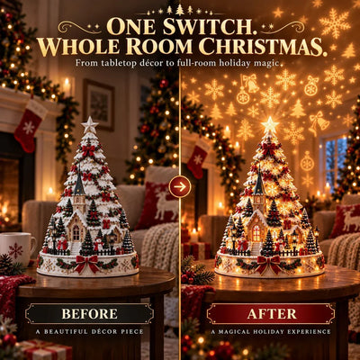 Christmas Village Illuminated Wall & Ceiling Projection