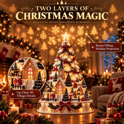 Christmas Village Illuminated Wall & Ceiling Projection