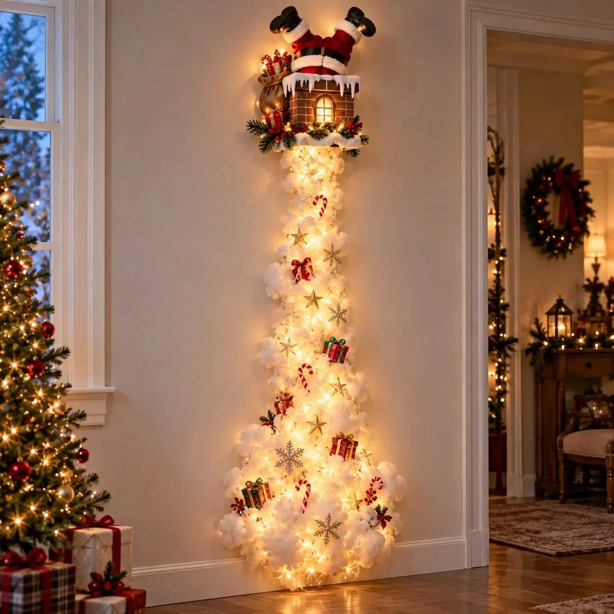 Christmas Wall Decoration Illuminated Light Trail 5 Designs