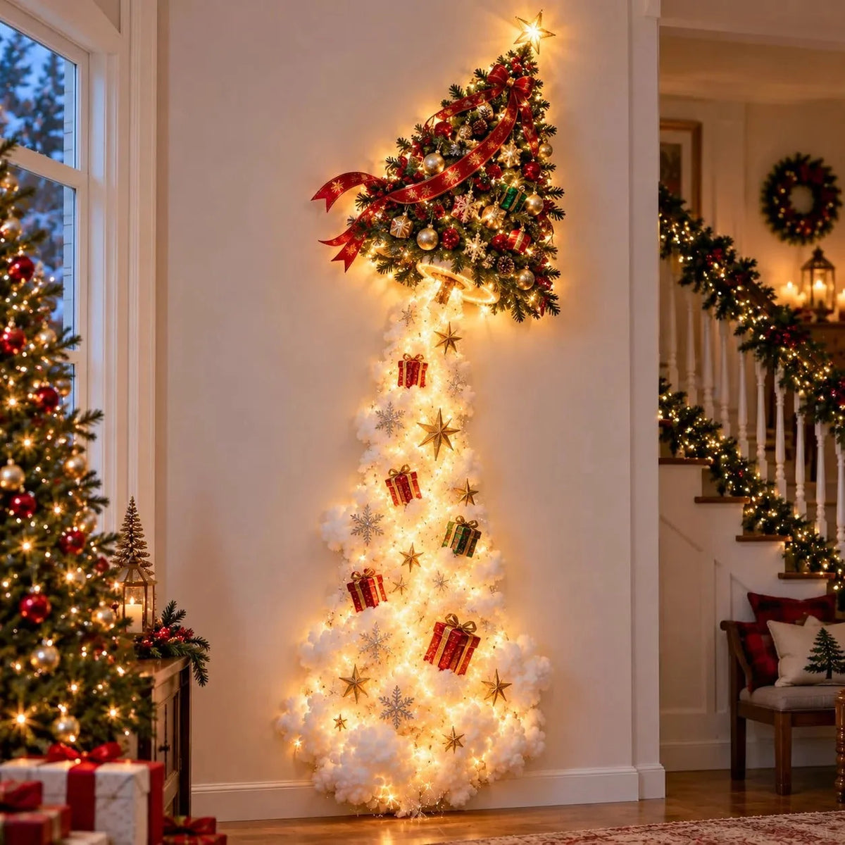Christmas Wall Decoration Illuminated Light Trail 5 Designs