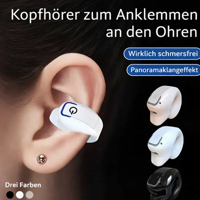 Clip-On Earphone Open-Ear Splash-Proof Bluetooth 5.3