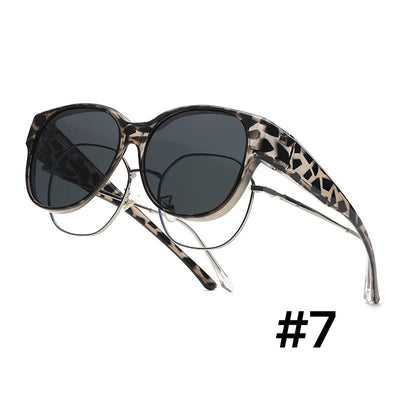 Clip-Over Sunglasses Polarized UV Protection Fits Over Glasses