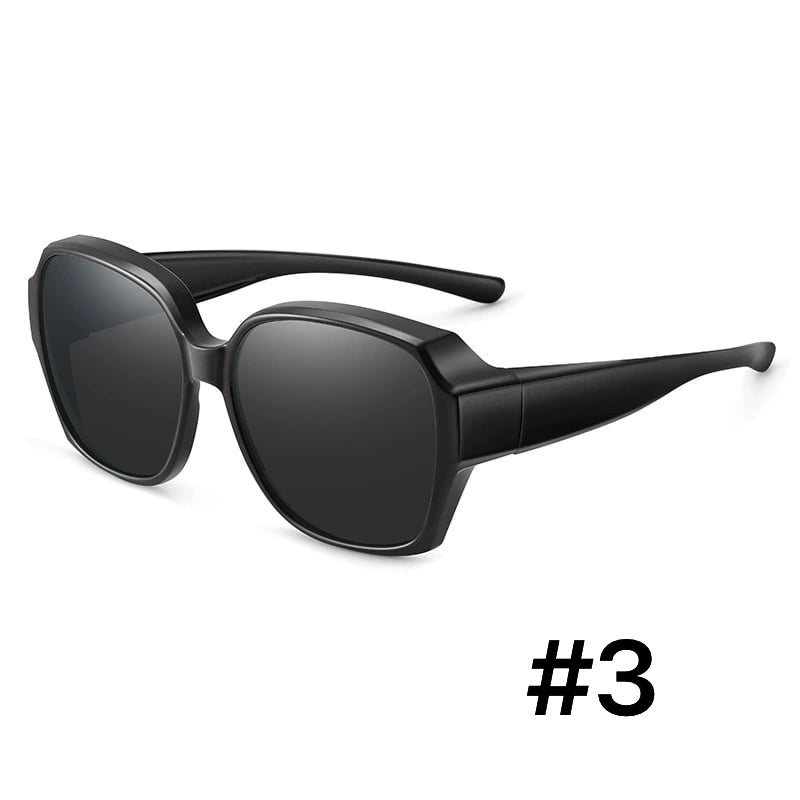 Clip-Over Sunglasses Polarized UV Protection Fits Over Glasses