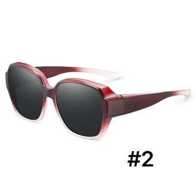 Clip-Over Sunglasses Polarized UV Protection Fits Over Glasses