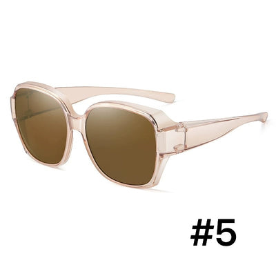 Clip-Over Sunglasses Polarized UV Protection Fits Over Glasses