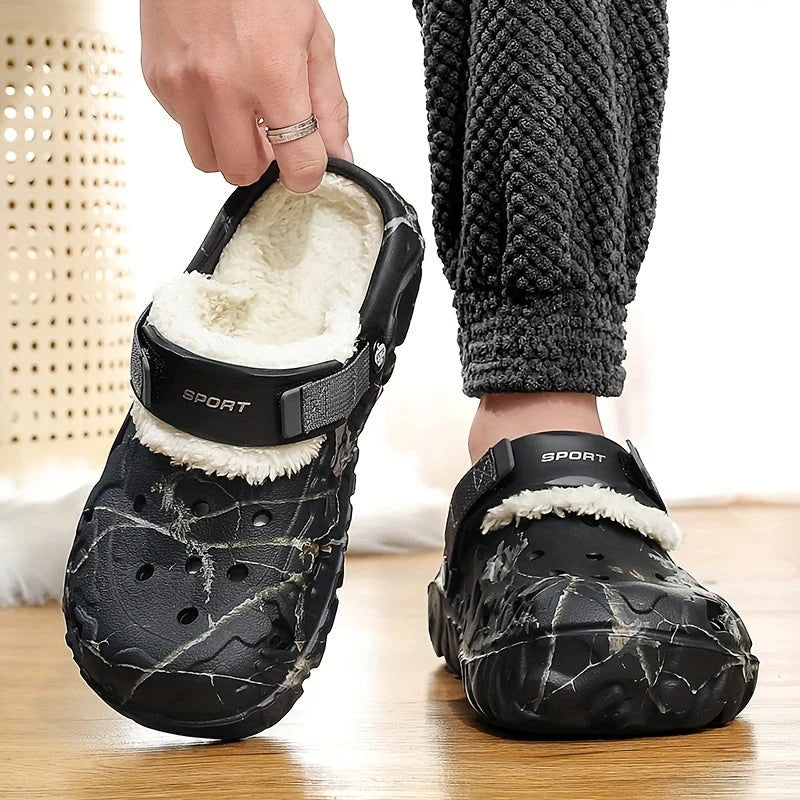 Clogs Fleece-Lined Slip-On & Non-Slip
