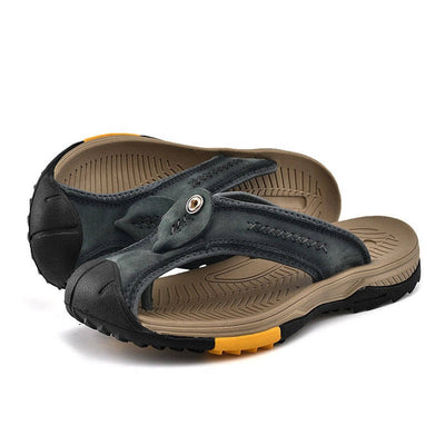 Closed-Toe Flip-Flops Protective Toe Cover Non-Slip Quick-Dry Upper