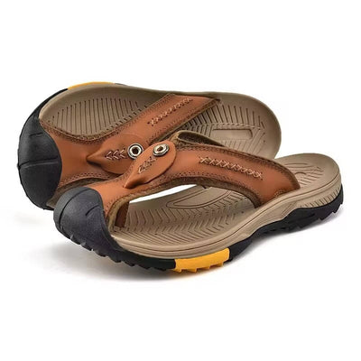 Closed-Toe Flip-Flops Protective Toe Cover Non-Slip Quick-Dry Upper