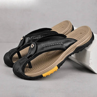 Closed-Toe Flip-Flops Protective Toe Cover Non-Slip Quick-Dry Upper