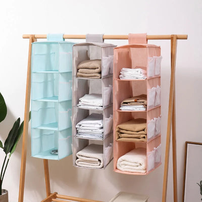 Closet Organizer Hanging Foldable Multi-Tier