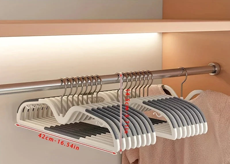 Clothes Hangers Space-Saving Slim Neck 360 Degree Rotating Hook