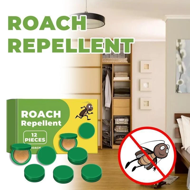 Cockroach Bait Stations Stick-On Adhesive Low Odor 12 Pack
