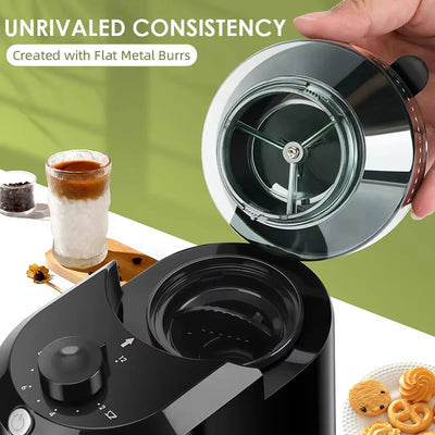 Coffee Grinder Adjustable Burr 28 Grind Settings Quiet Operation