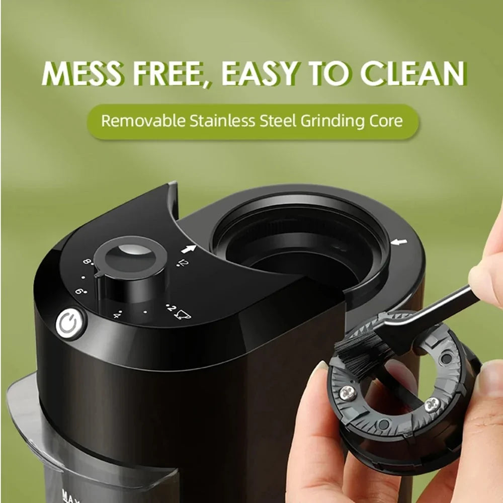 Coffee Grinder Adjustable Burr 28 Grind Settings Quiet Operation