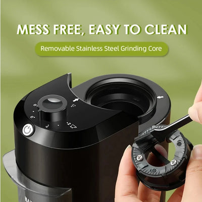 Coffee Grinder Adjustable Burr 28 Grind Settings Quiet Operation
