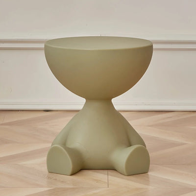 Coffee Table Round Plastic Space-Saving Lightweight-Durable