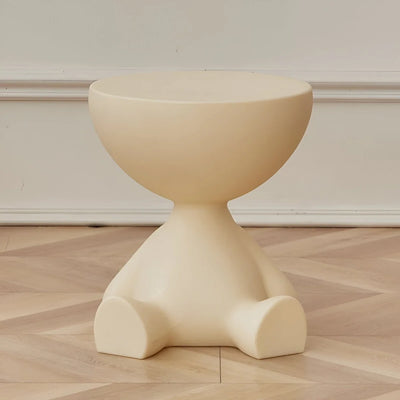 Coffee Table Round Plastic Space-Saving Lightweight-Durable