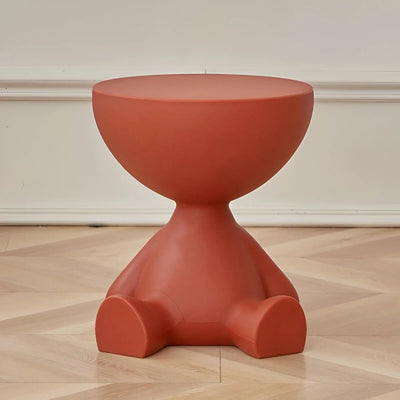 Coffee Table Round Plastic Space-Saving Lightweight-Durable