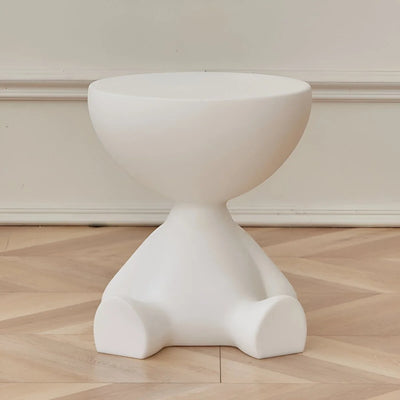 Coffee Table Round Plastic Space-Saving Lightweight-Durable