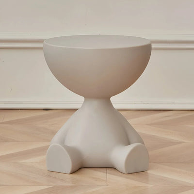 Coffee Table Round Plastic Space-Saving Lightweight-Durable