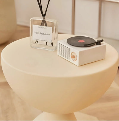 Coffee Table Round Plastic Space-Saving Lightweight-Durable