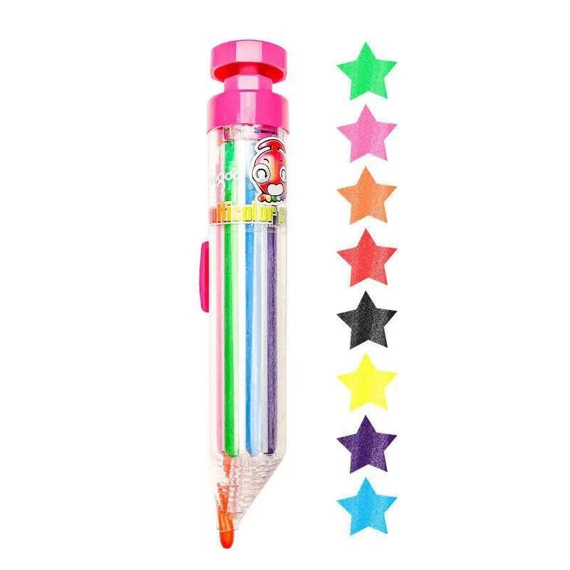 Colored Pencil 8-In-1 Click-Change Non-Toxic