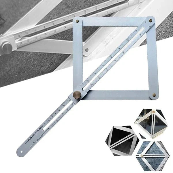 Corner Angle Gauge Stainless Steel Secure Locking 10°-170° Scale
